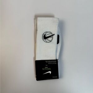 Nike Elite Dri-Fit Crew Mens‎ Womens Large 9-11 White Basketball Swoosh NBA NWT